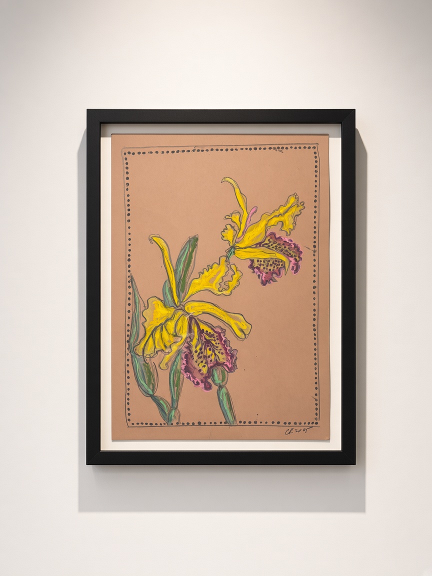 Orquídea amarilla, obra de Fantasmafiore