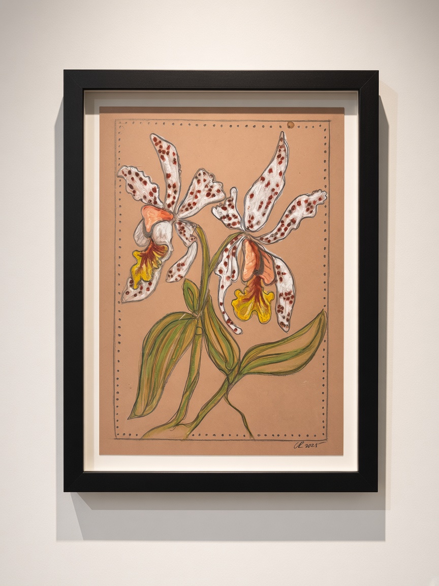 Orquídea pecosa, obra de Fantasmafiore